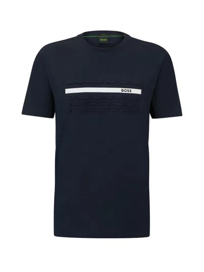 Hugo Boss Logo T-shirt In Blue
