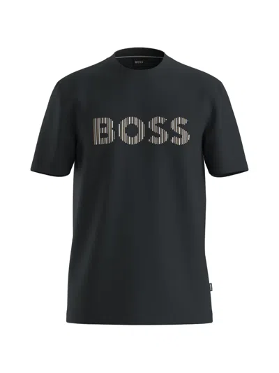 Hugo Boss Logo T-shirt In Black