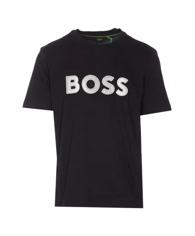 Hugo Boss Logo T-shirt In Blue