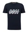 Hugo Boss Logo T-shirt In Blue