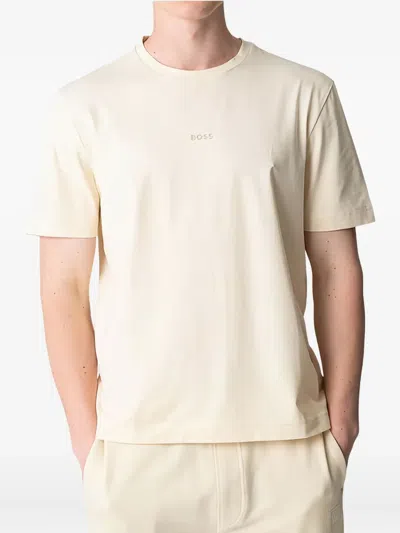 Hugo Boss Logo T-shirt In Neutral