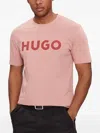 Hugo Boss Logo T-shirt In Pink