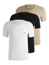 Hugo Boss Logo T-shirt (set Of Three) In Multi