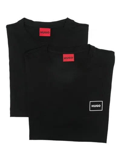 Hugo Boss Logo T-shirt (set Of Two) In Black