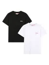 Hugo Boss Logo T-shirt (set Of Two) In White
