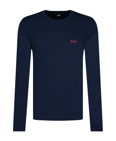 Hugo Boss Logo T-shirt With Round Neck In Black