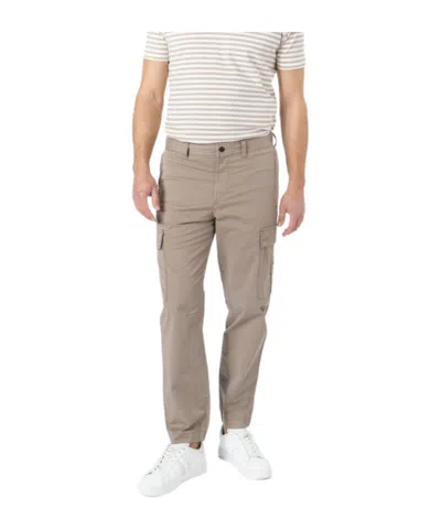 Hugo Boss Logo-tag Cargo Trousers In Gray