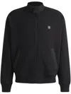 Hugo Boss Jacket With Contrast Trims In 黑色