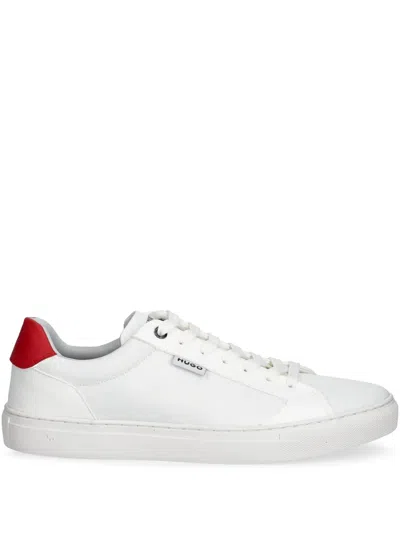 Hugo Boss Logo-tag Trainers In 白色