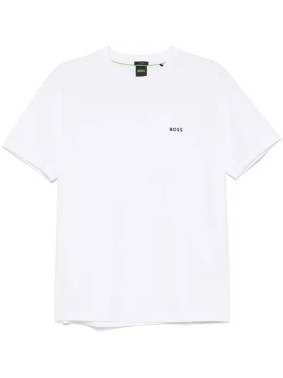 Hugo Boss Logo-tape T-shirt In White