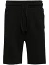 Hugo Boss Logo-tape Track Shorts In Black
