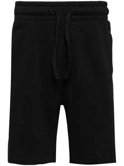 Hugo Boss Logo-tape Track Shorts In Black