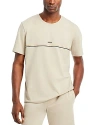 Hugo Boss Logo Tee In Beige/khaki
