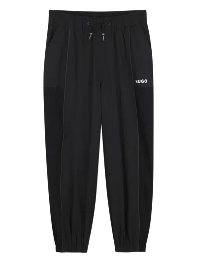 Hugo Boss Kids' Logo Track Pants In Black