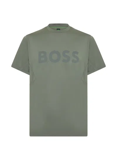 Hugo Boss Logo T-shirt In Green