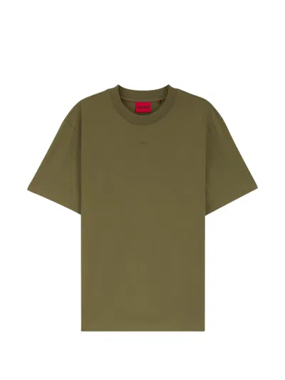 Hugo Boss Hugo T-shirt Con Logo In Green