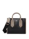 Hugo Boss Logo Two-way Handbag In Black