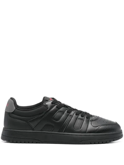 Hugo Boss Logo-upper Sneakers In Black