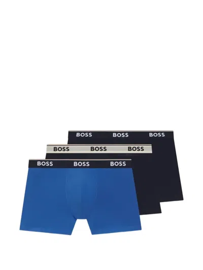 Hugo Boss Logo Waistband Boxer Briefs (pack Of Three) In Multi