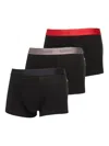 Hugo Boss Logo-waistband Boxer (pack Of Three) In Black
