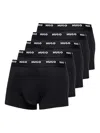 Shop Hugo Boss Logo-waistband Boxers (pack Of Five)