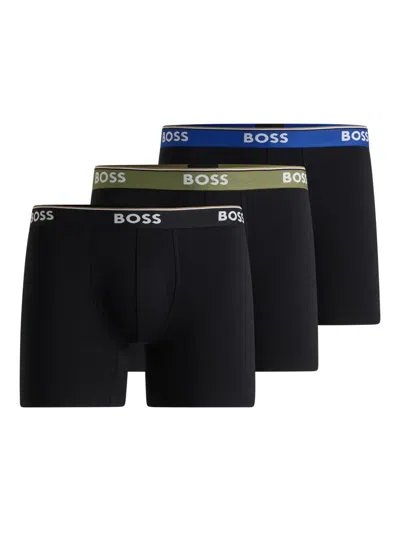 Hugo Boss Logo-waistband Boxers (pack Of Three)