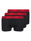 Hugo Boss Logo-waistband Boxers (pack Of Three) In Red