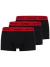 Hugo Boss Logo-waistband Boxers (pack Of Three) In Black