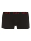Hugo Boss Set Of Three Boxers In Black
