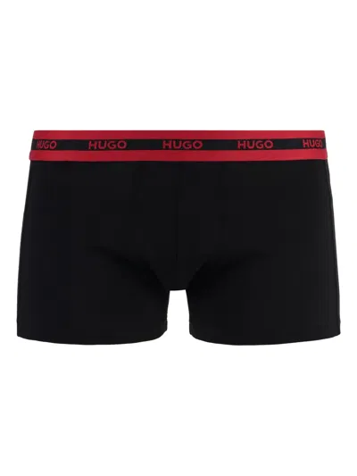 HUGO BOSS LOGO-WAISTBAND BOXERS (SET OF THREE)