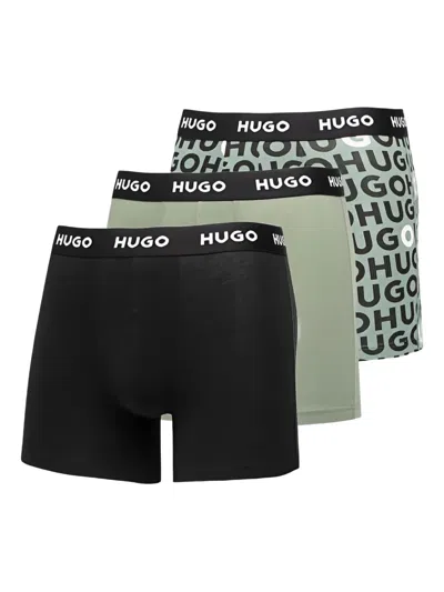Hugo Boss Logo-waistband Briefs (pack Of Three)