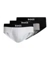 Shop Hugo Boss Logo-waistband Briefs (pack Of Three)