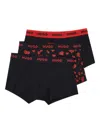 Hugo Boss Logo-waistband Briefs (pack Of Three) In Black