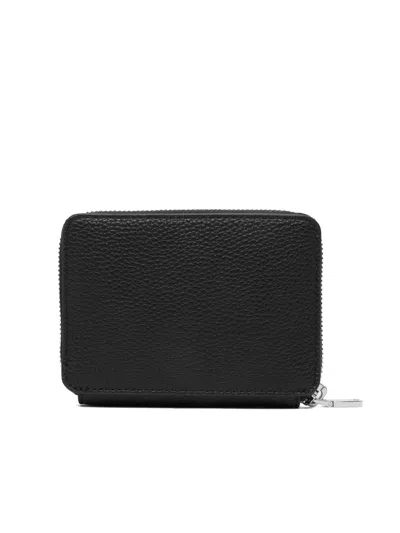 Hugo Boss Logo Zip Around Wallet In Black