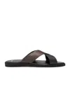 Hugo Boss Logo-debossed Slides In Black