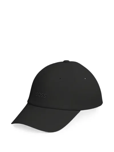 Hugo Boss Logo-detailed Cotton Baseball Cap In Black