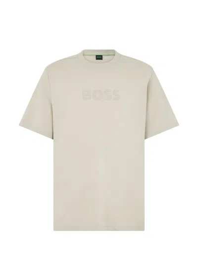 Hugo Boss Logo-embossed T-shirt In White
