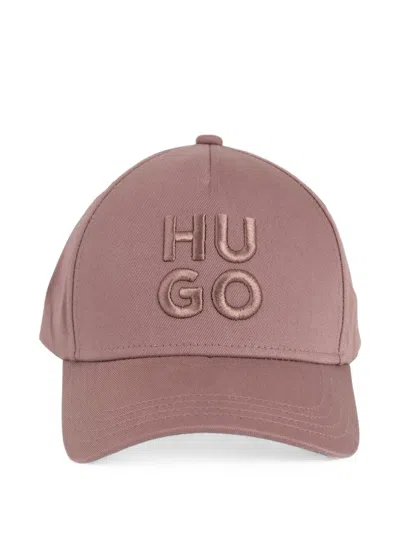 Hugo Boss Logo-embroidered Baseball Cap In Pink