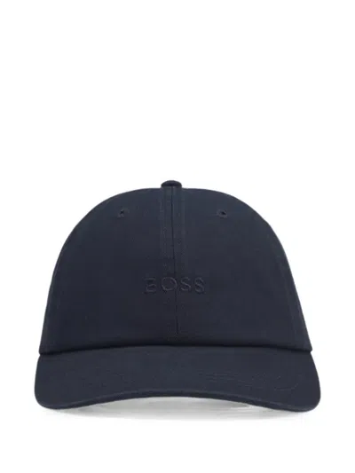 Hugo Boss Logo-embroidered Cap In Blue