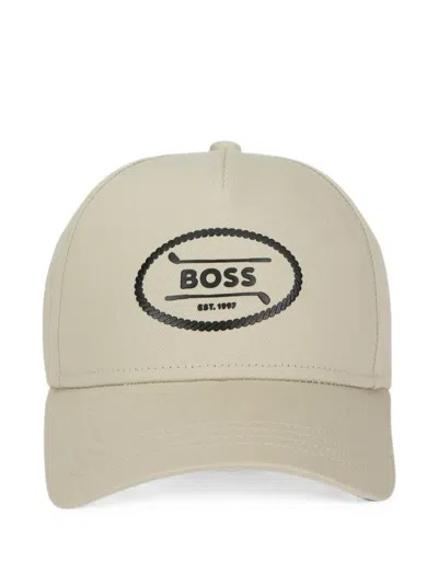 Hugo Boss Logo-patch Baseball Cap In Neutral