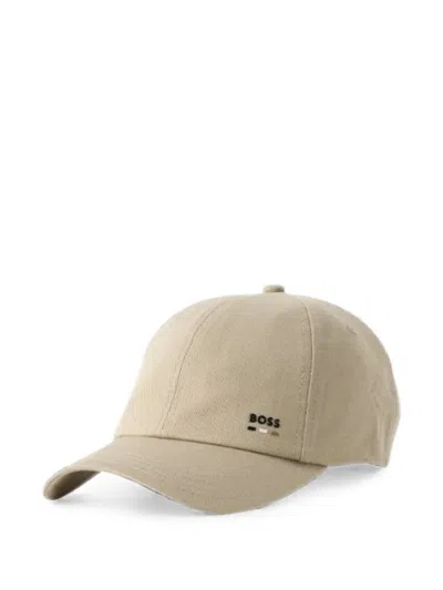 Hugo Boss Logo-patch Six-panel Cap In Neutral