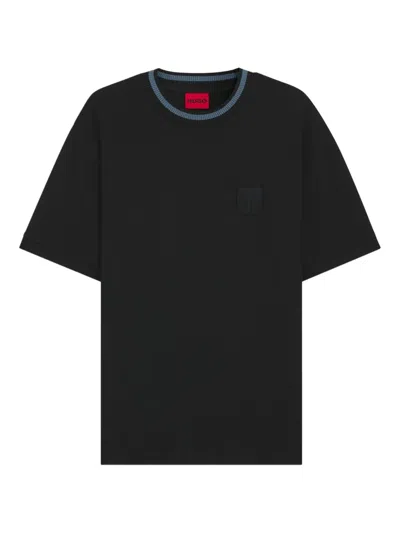 Hugo Boss Logo-patch T-shirt In Black