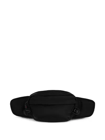 Hugo Boss Logo-patch Zip-fastening Belt Bag In Black