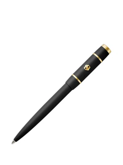 Hugo Boss Logo-plaque Ballpoint Pen In Black