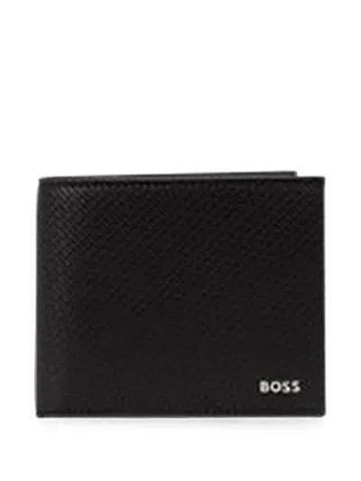 Hugo Boss Logo-plaque Bifold Wallet In Pink