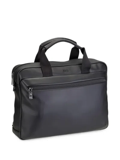 Hugo Boss Logo-plaque Briefcases In Black