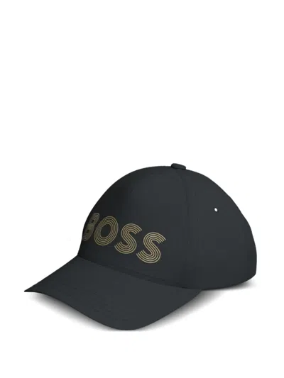Hugo Boss Logo-print Baseball Cap In Black
