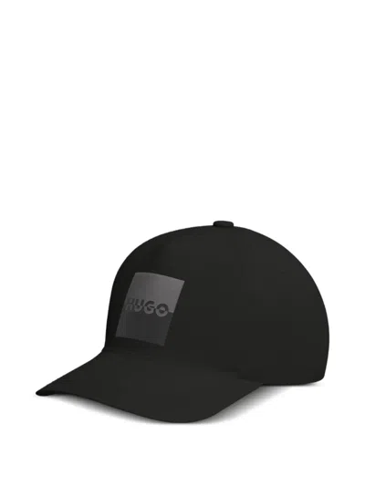 Hugo Boss Logo-print Cotton Cap In Black