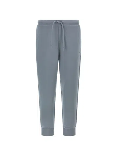 Hugo Boss Logo-print Drawstring Track Pants In Blue