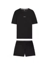 Hugo Boss Logo-print Pyjamas Set In Black